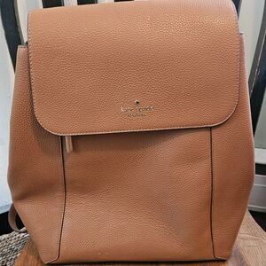 kate spade Tan Leather Backpack EuC